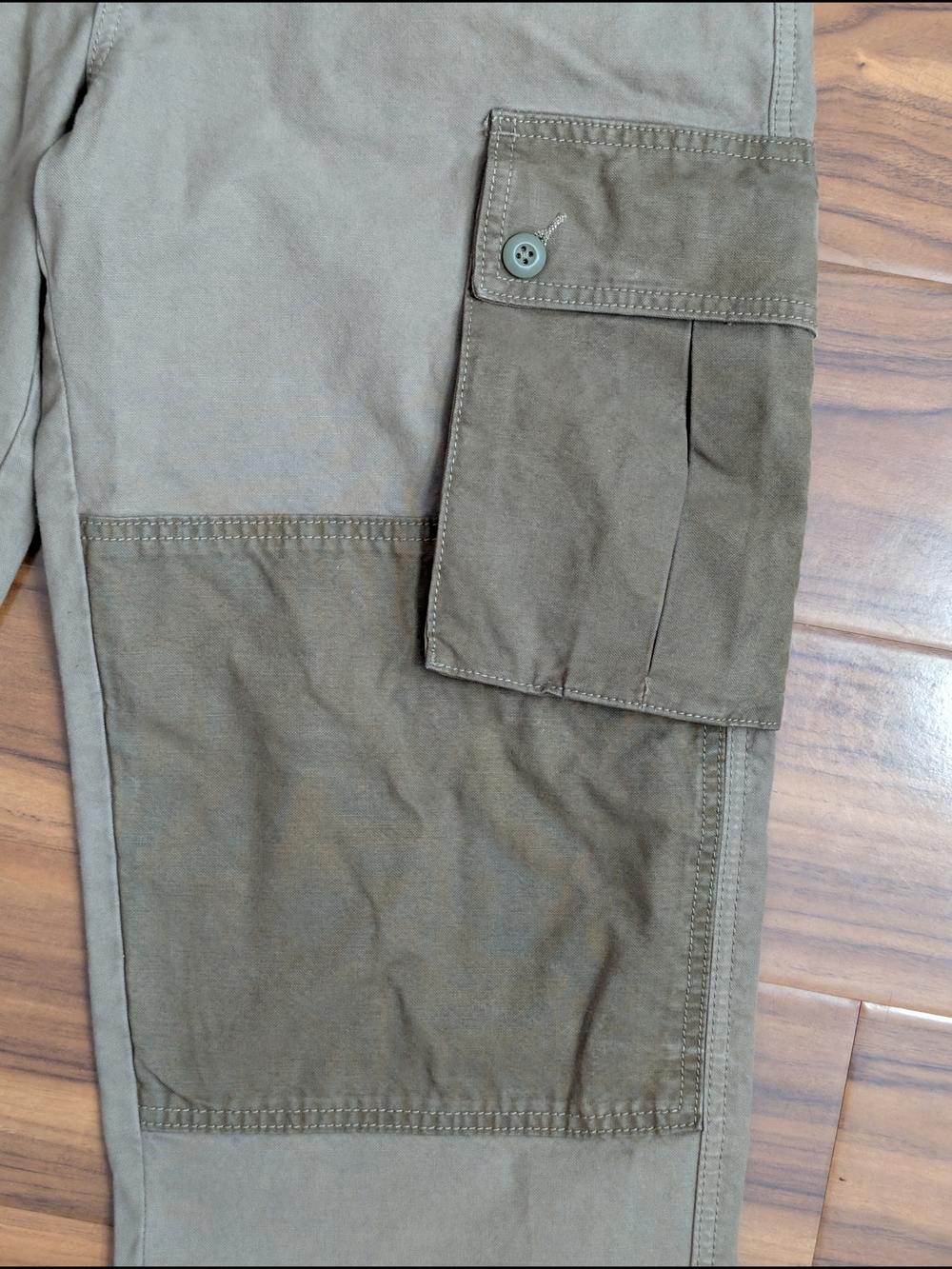 Lucky Brand Mens 32 Military Green Cargo RMen's Patchwork Cargo Pants - Olive - Picture 5 of 16